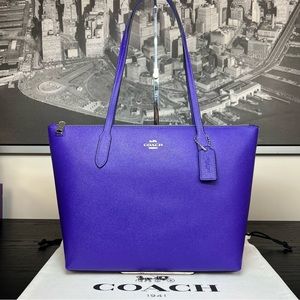 Coach Ultra Violet Bright Purple Shoulder Bag Tote Purse